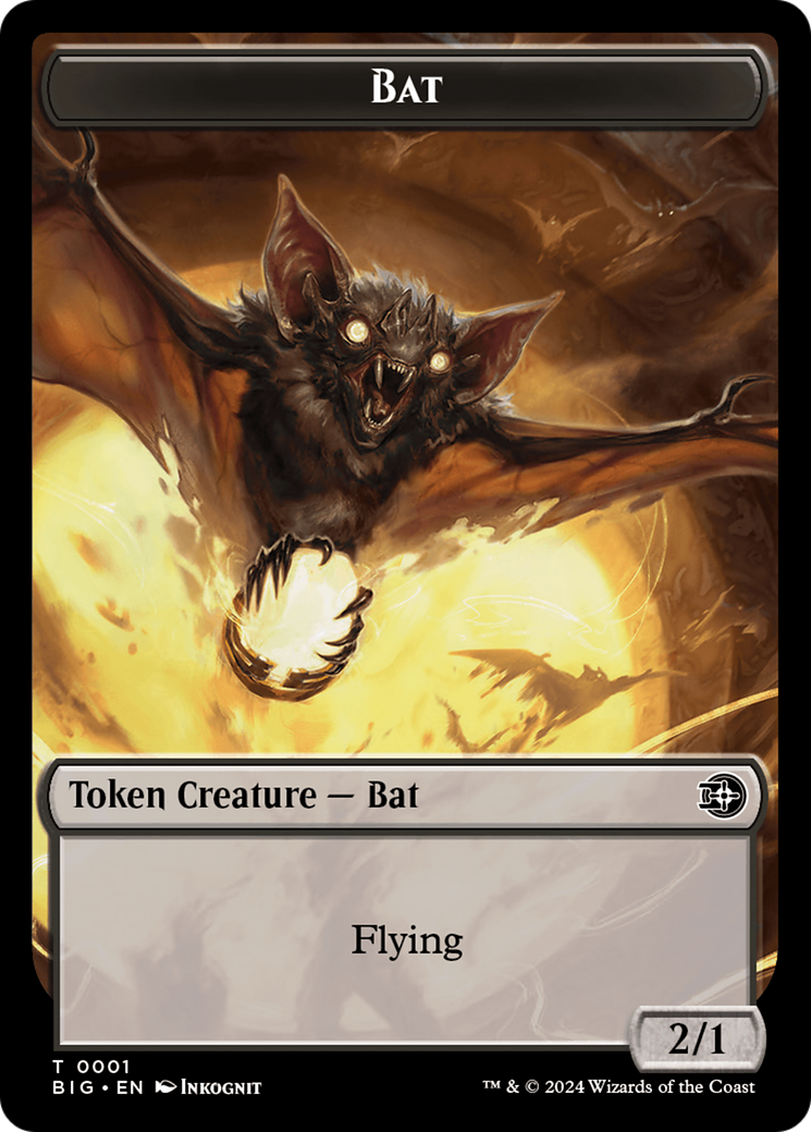 Bat Token [Outlaws of Thunder Junction: The Big Score Tokens] | Yard's Games Ltd
