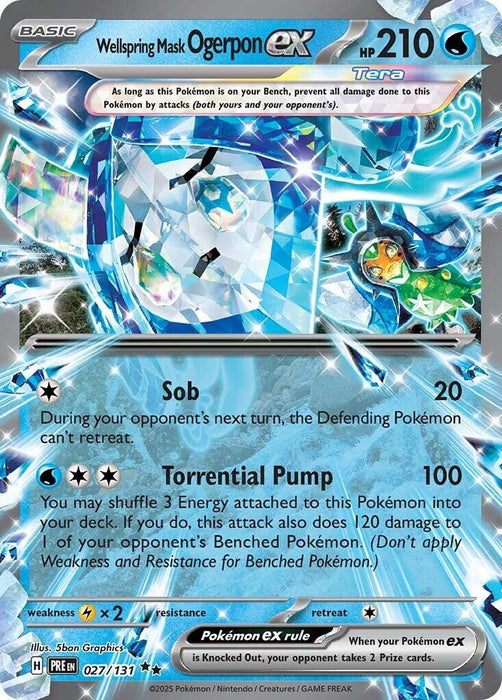 Wellspring Mask Ogerpon ex - 027/131 [PRE - 027/131]