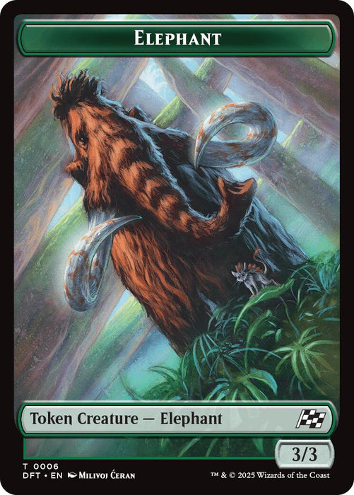 Elephant // Zombie (0003) Double-Sided Token [DFT - 6 // 3]