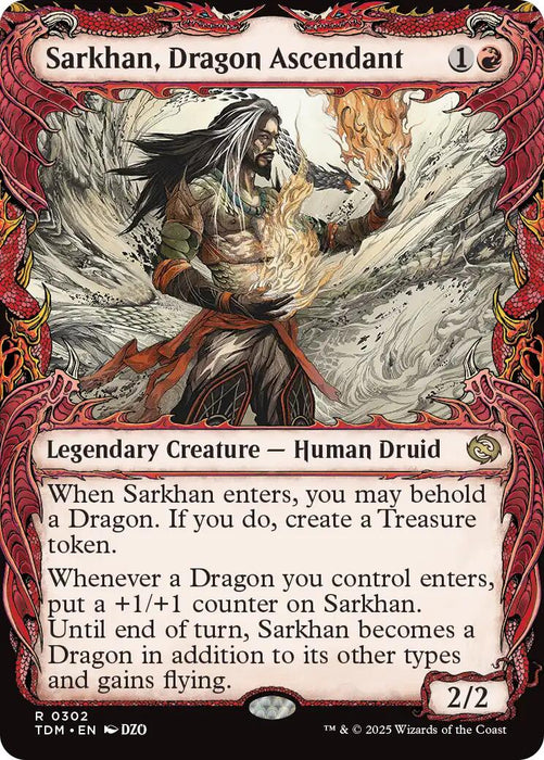 Sarkhan, Dragon Ascendant (0302) (Showcase) [TDM - 302]