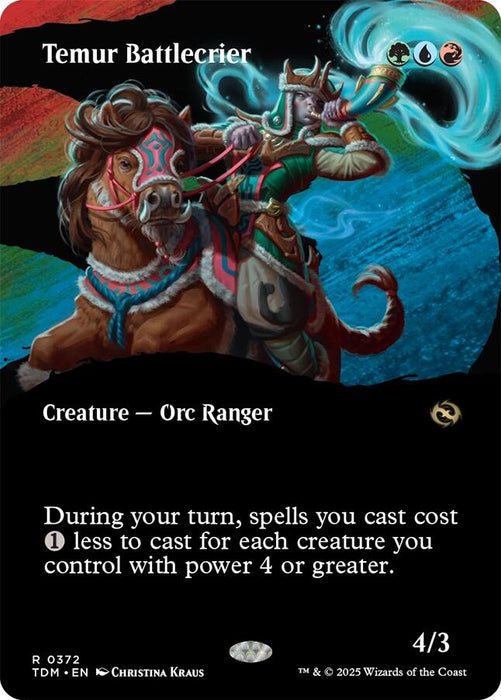 Temur Battlecrier (Borderless) [TDM - 372]