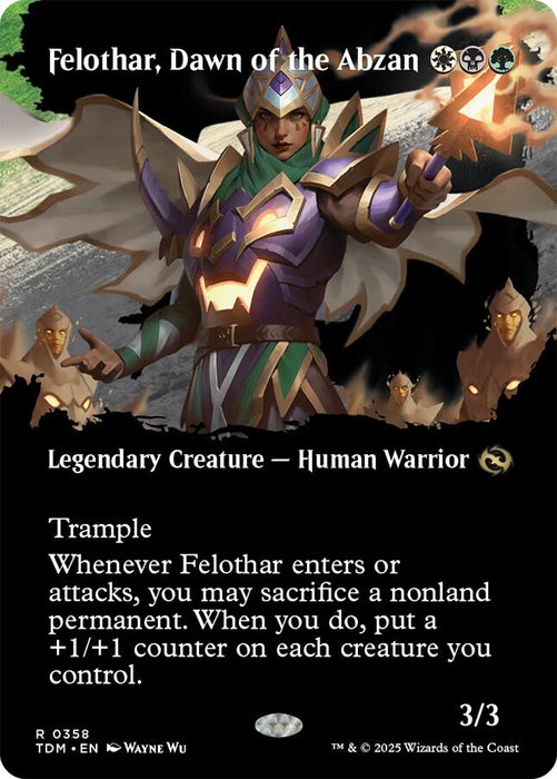Felothar, Dawn of the Abzan (Borderless) [TDM - 358]