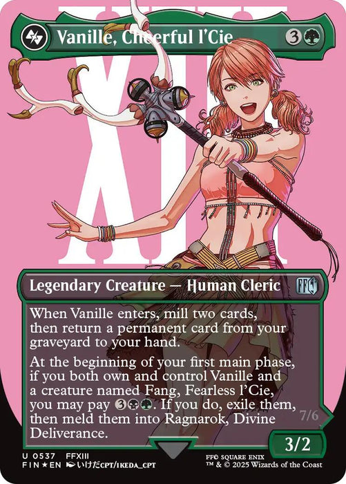 Vanille, Cheerful l'Cie (Borderless) (Surge Foil) [FIN - 537]