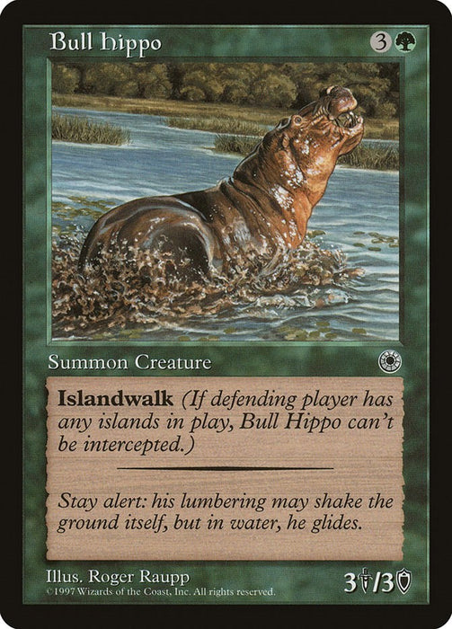Bull Hippo (Flavor Text) [POR - N/A]