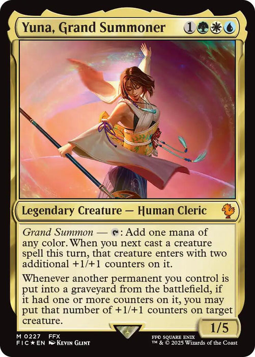 Yuna, Grand Summoner (Surge Foil) [FIC - 227]