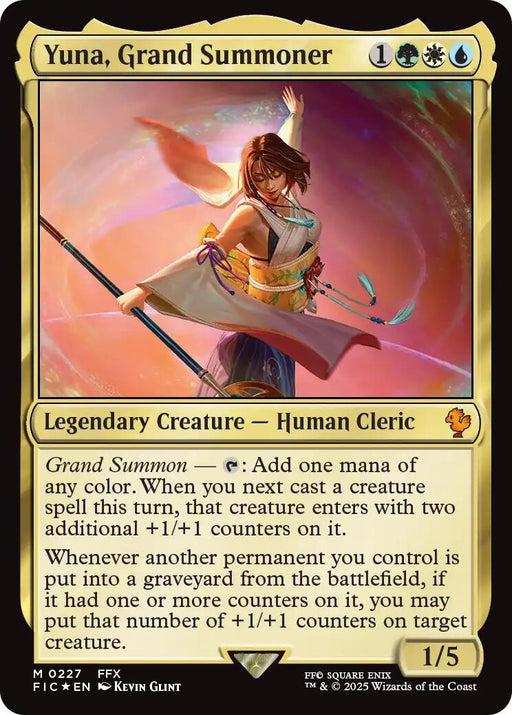 Yuna, Grand Summoner (Surge Foil) [FIC - 227]