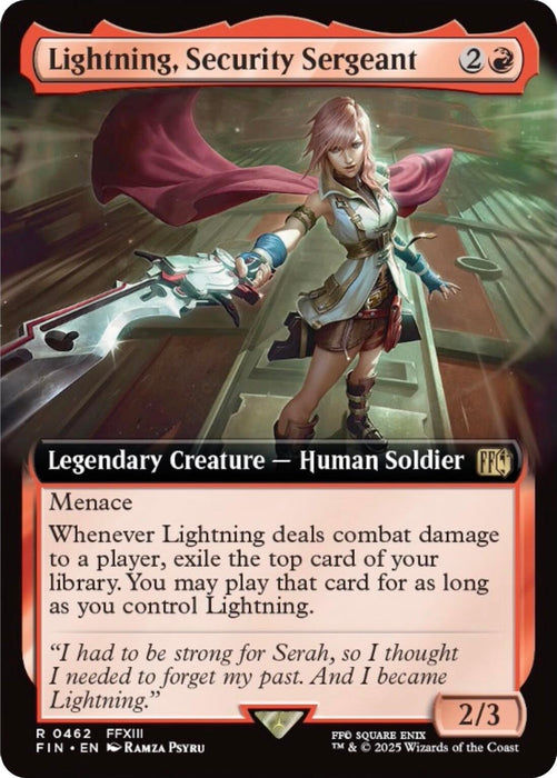 Lightning, Security Sergeant (Extended Art) [FIN - 462]