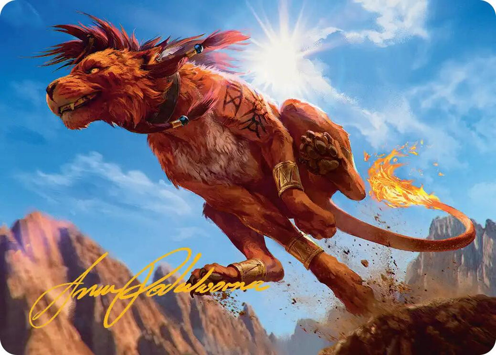 Red XIII, Proud Warrior Art Card (Gold-Stamped Signature) [AAFIN - 30]