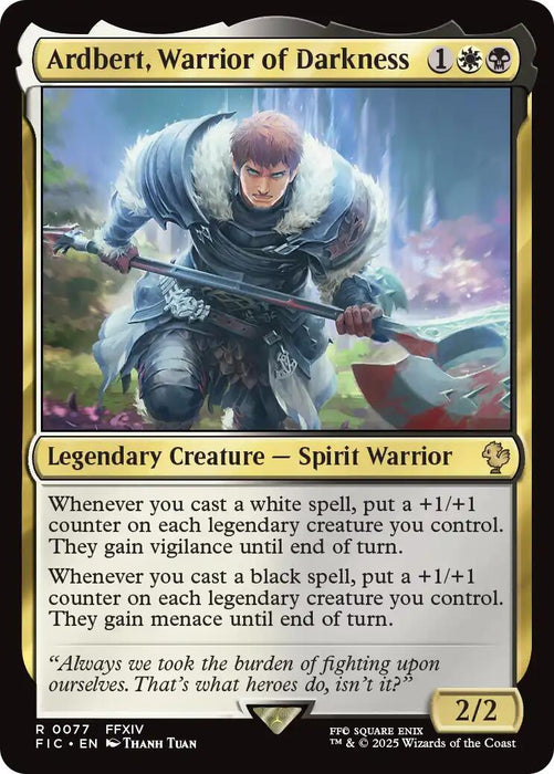 Ardbert, Warrior of Darkness (Surge Foil) [FIC - 77]