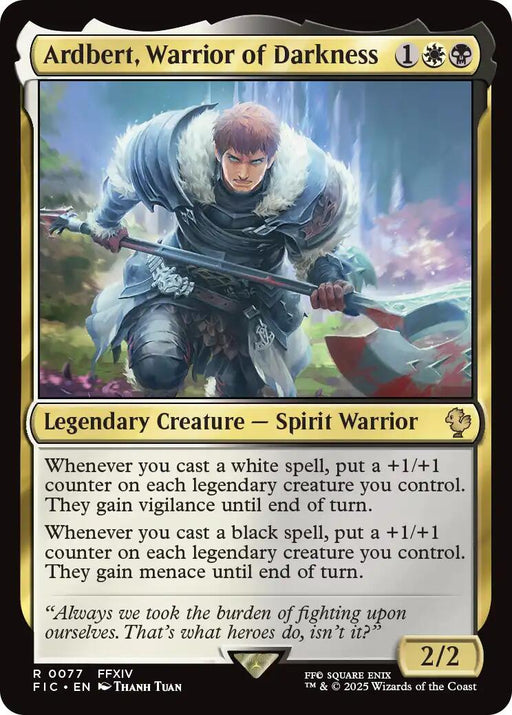 Ardbert, Warrior of Darkness (Surge Foil) [FIC - 77]
