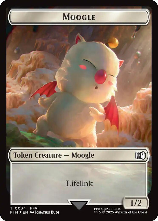 Moogle // Zombie Double-Sided Token (Surge Foil) [FIC - 34 // 6]