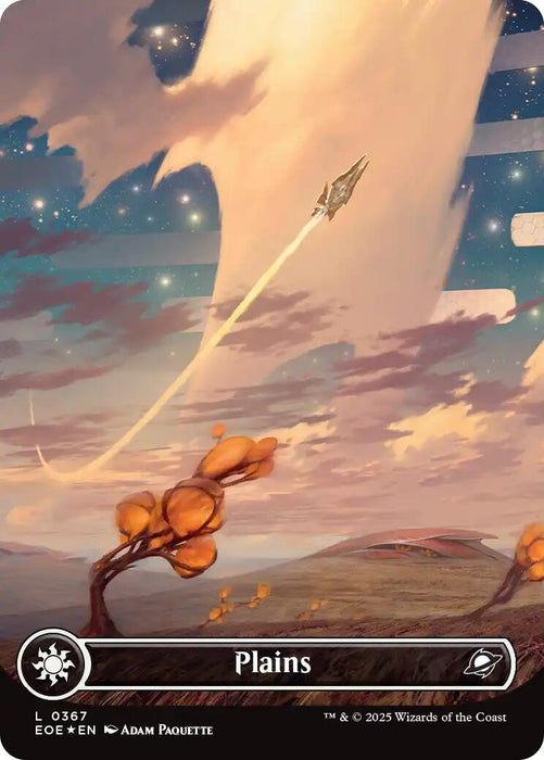 Plains (0367) (Borderless) (Galaxy Foil) [EOE - 367]