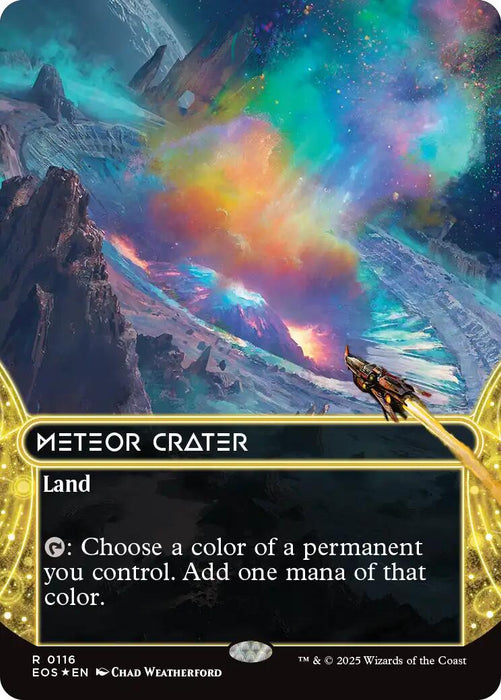 Meteor Crater (0116) (Borderless) (Galaxy Foil) [EOS - 116]