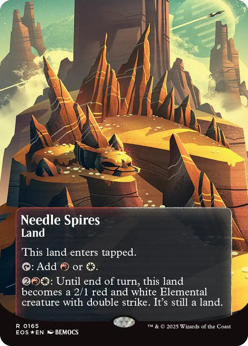 Needle Spires (0165) (Borderless) (Galaxy Foil) [EOS - 165]