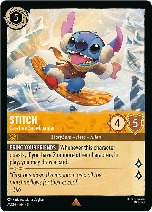 Stitch - Carefree Snowboarder