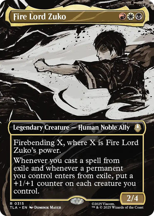 Fire Lord Zuko (Borderless)