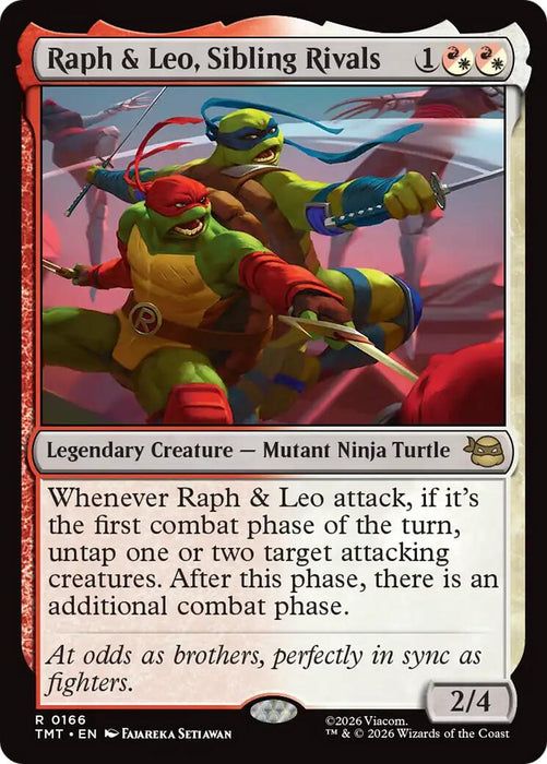 Raph & Leo, Sibling Rivals