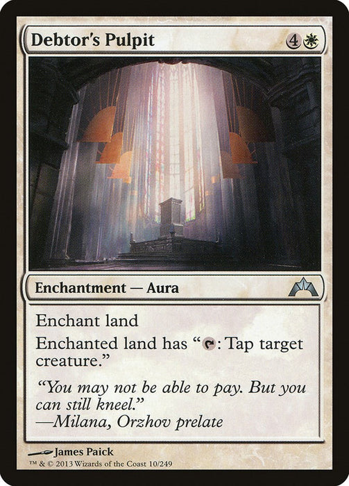 Debtor's Pulpit [GTC - 10]