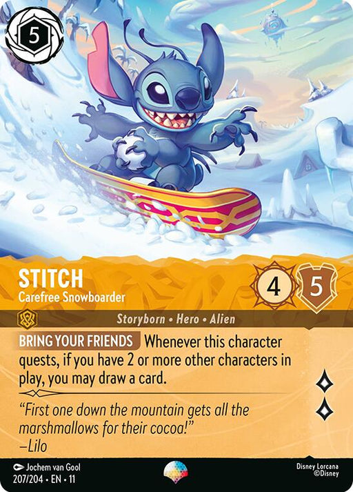 Stitch - Carefree Snowboarder (Epic)