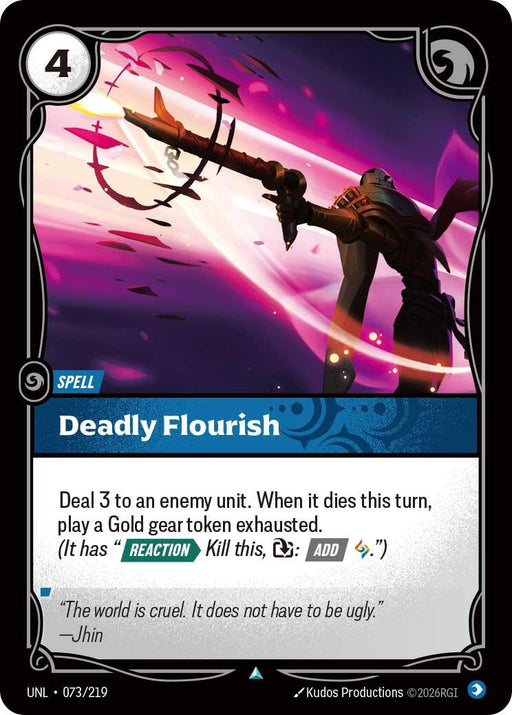 Deadly Flourish