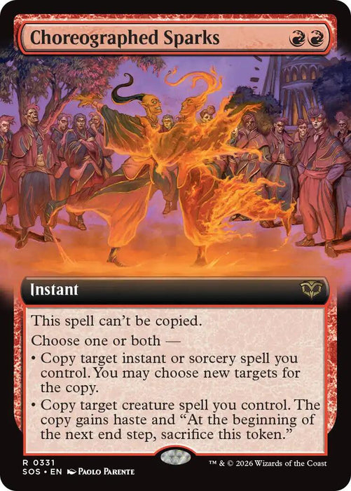 Choreographed Sparks (Extended Art)