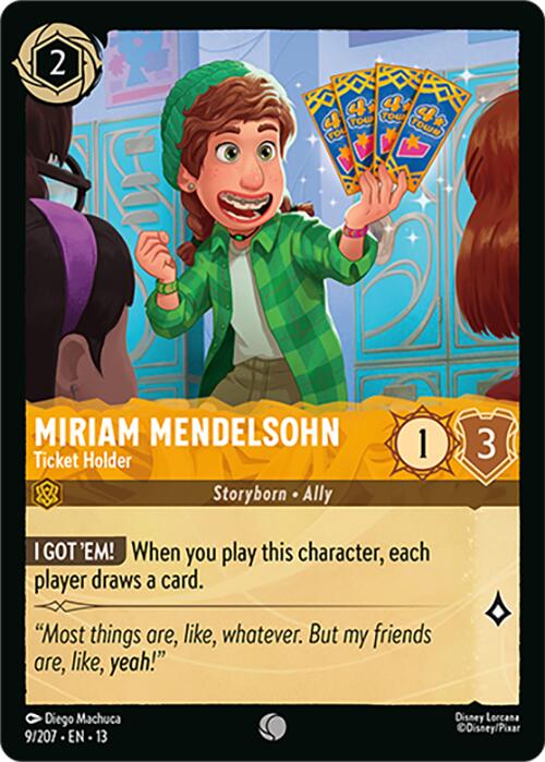 Miriam Mendelsohn - Ticket Holder