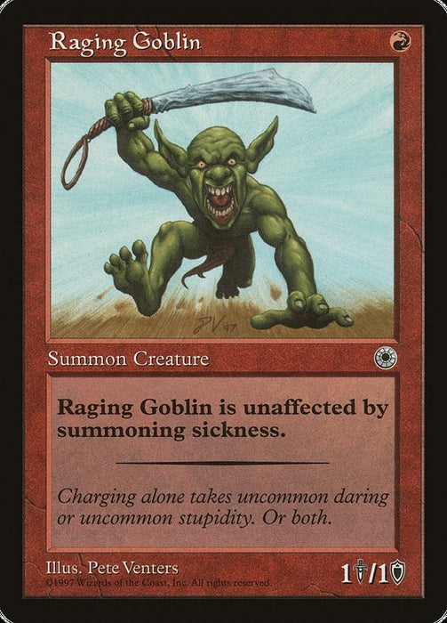Raging Goblin (Flavor Text) [POR - 145]
