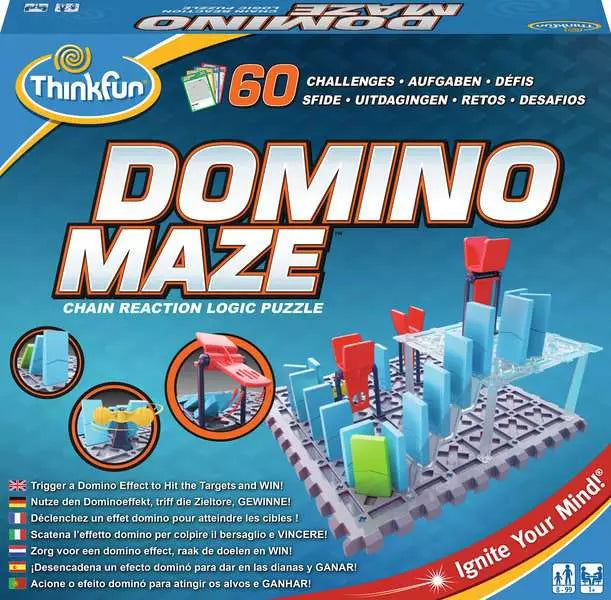 Domino Maze - Chain Reaction Logic Puzzle - ThinkFun [New]