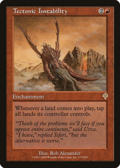 Tectonic Instability [INV - 173]
