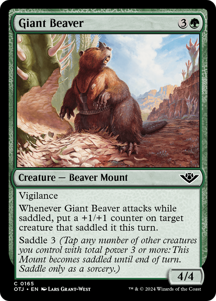 Giant Beaver [Outlaws of Thunder Junction] | Yard's Games Ltd