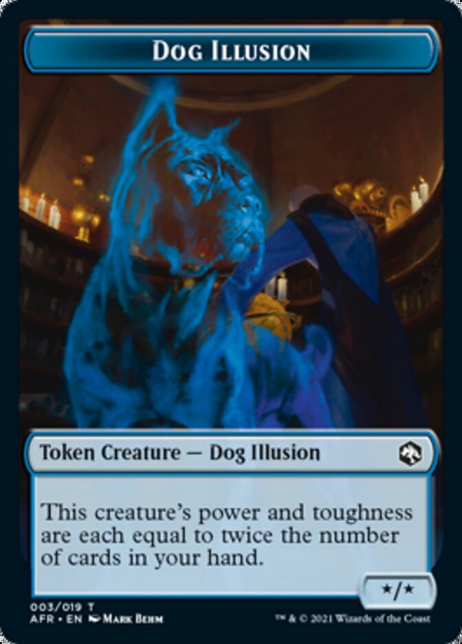 Dog Illusion // Vecna Double-Sided Token [Dungeons & Dragons: Adventures in the Forgotten Realms Tokens] | Yard's Games Ltd