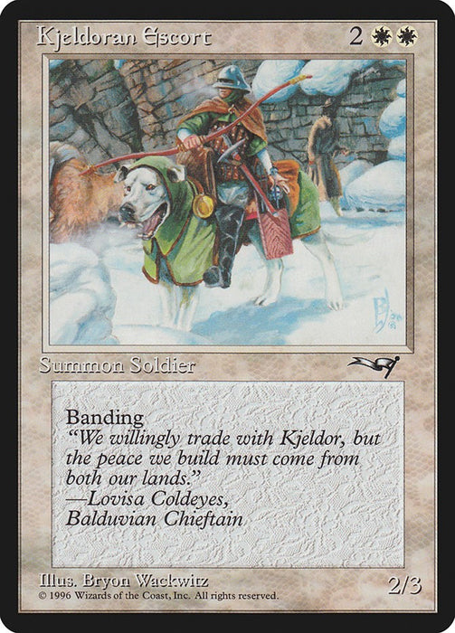 Kjeldoran Escort (Green Blanketed Dog) [ALL - 134]