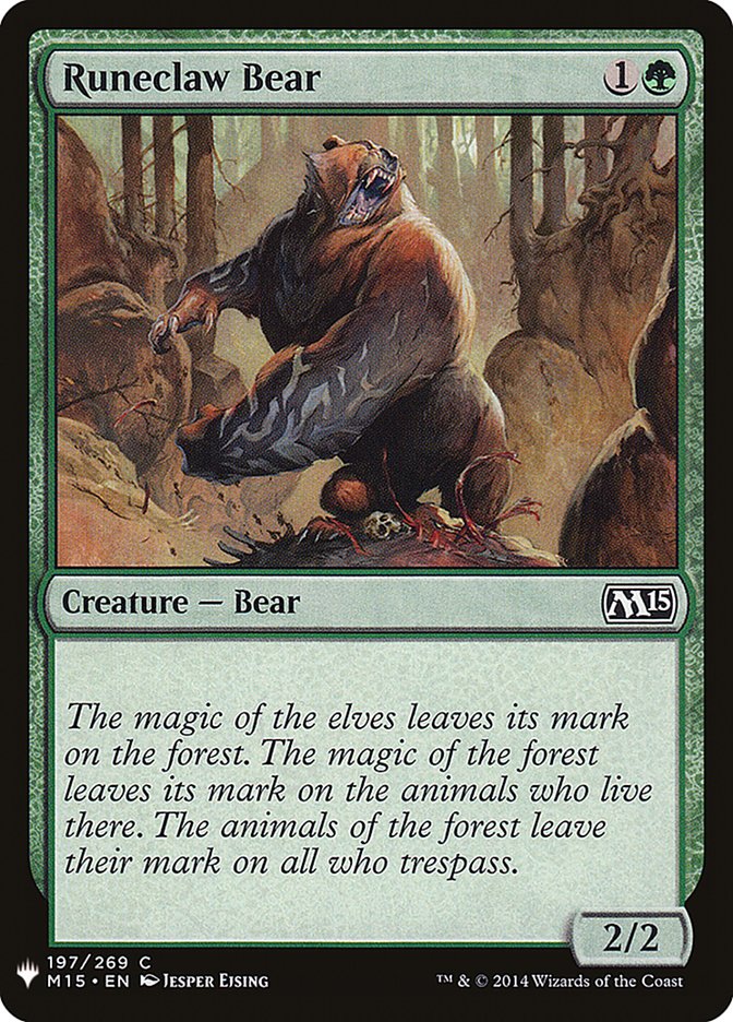 Runeclaw Bear [Mystery Booster] | Yard's Games Ltd