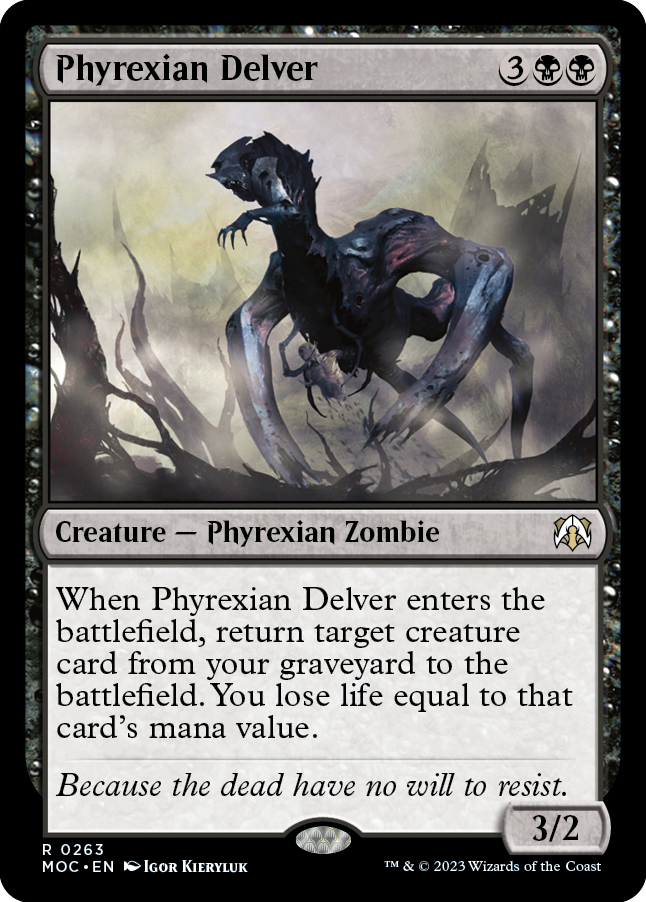 Phyrexian Delver [March of the Machine Commander] | Yard's Games Ltd