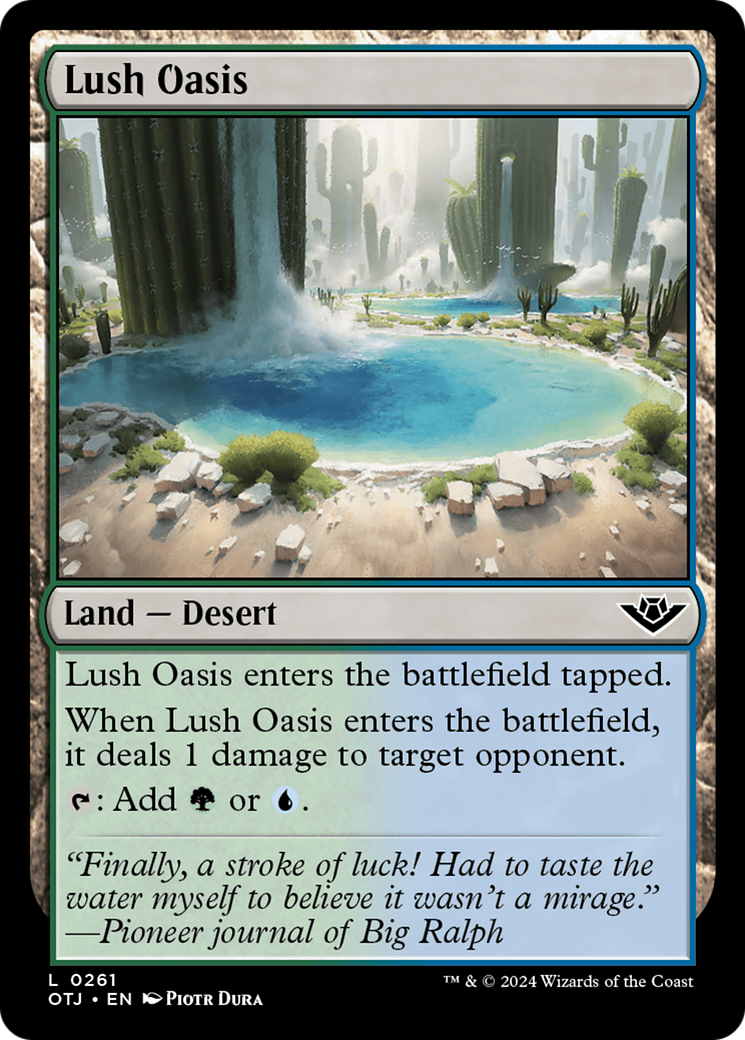 Lush Oasis [Outlaws of Thunder Junction] | Yard's Games Ltd