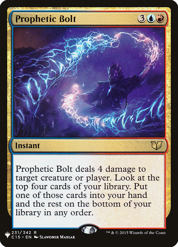 Prophetic Bolt [Mystery Booster] | Yard's Games Ltd