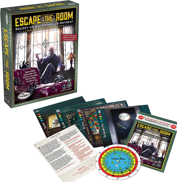 Escape The Room - Secret of Dr Gravely's Retreat Game - ThinkFun [New]