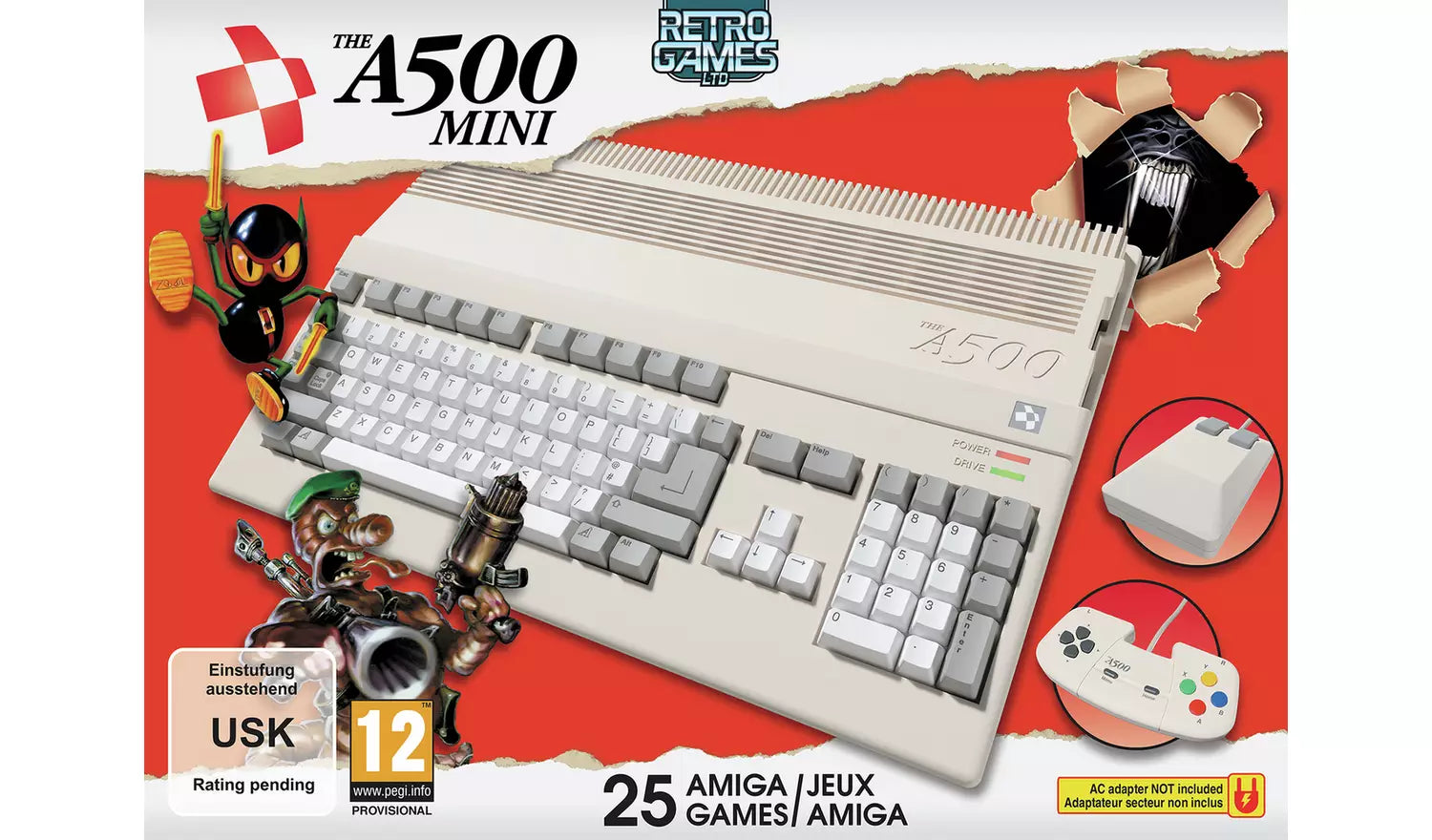 A500 Mini Console Boxed - New (Box Damage) | Yard's Games Ltd
