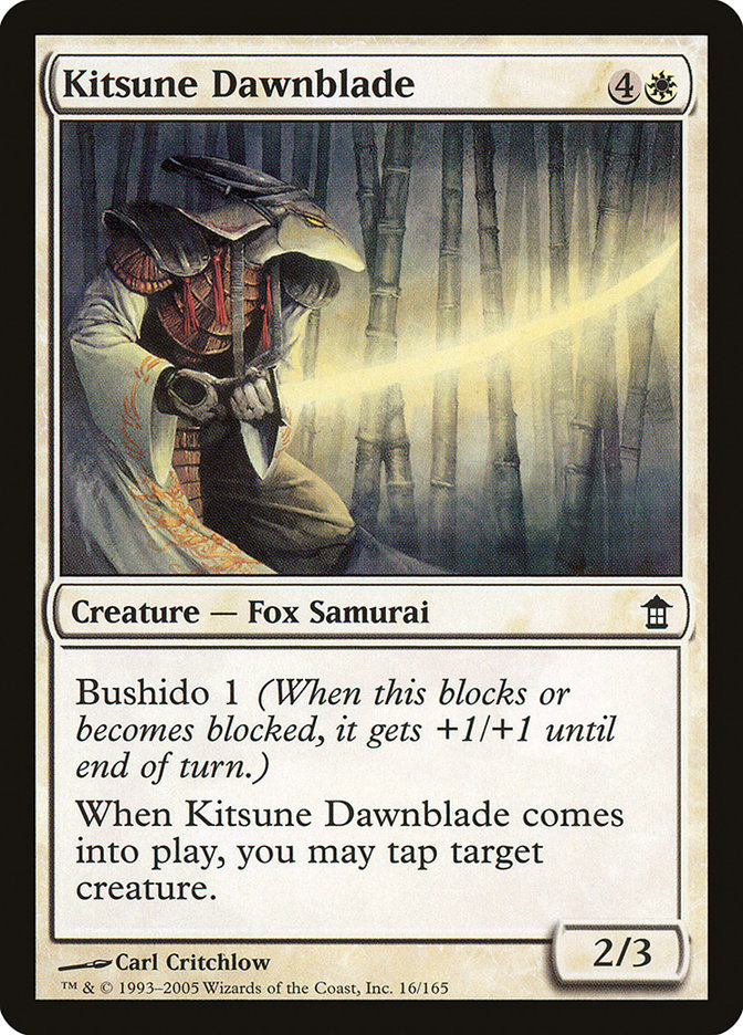 Kitsune Dawnblade [Saviors of Kamigawa] | Yard's Games Ltd