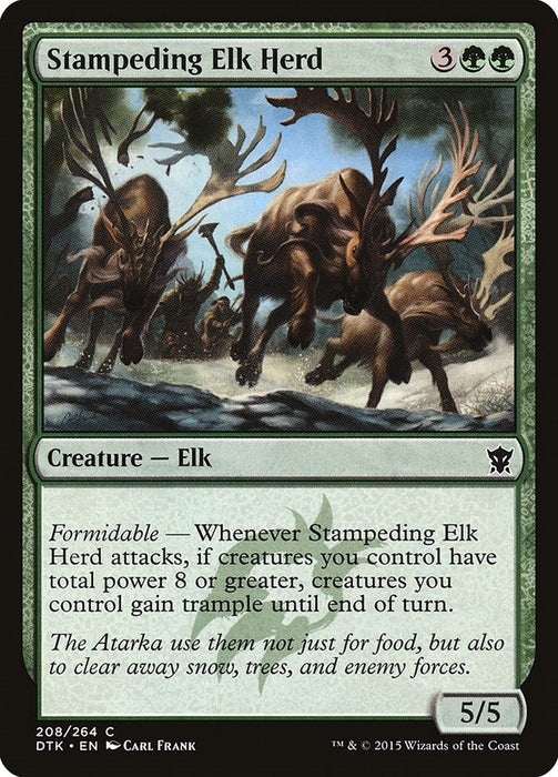 Stampeding Elk Herd [DTK - 208]