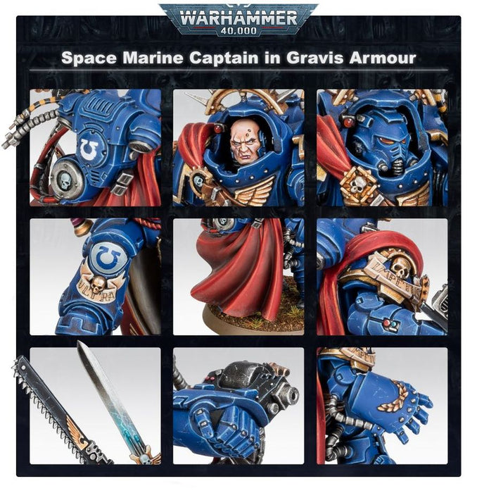 Warhammer: 40k -  Space Marines Captain in Gravis Armour