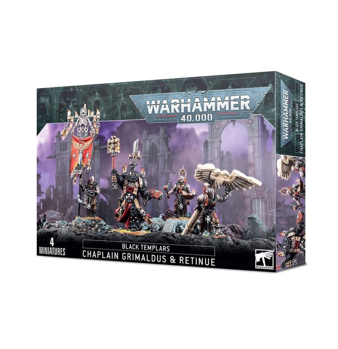 Warhammer: 40k - Black Templars Chaplain Grimaldus and Retinue