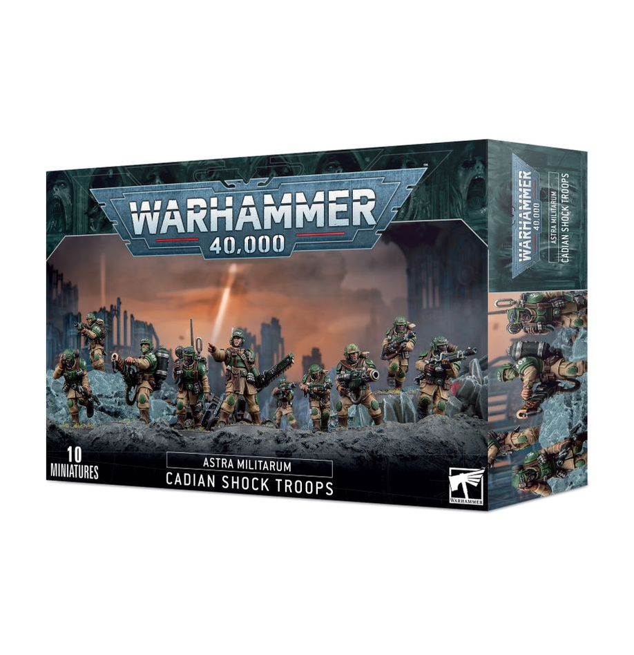 Warhammer: 40k - Astra Militarum - Cadian Shock Troops | Yard's Games Ltd