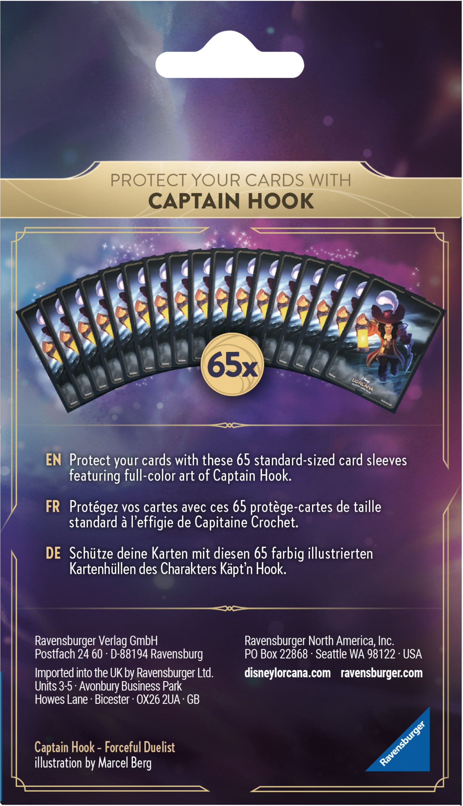 Card Sleeves (Captain Hook / 65-Pack) | Yard's Games Ltd