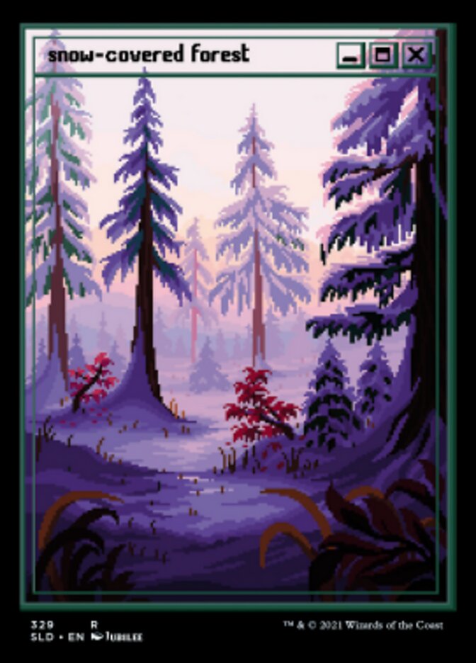 Snow-Covered Forest (Foil Etched) [Secret Lair Drop Series] | Yard's Games Ltd