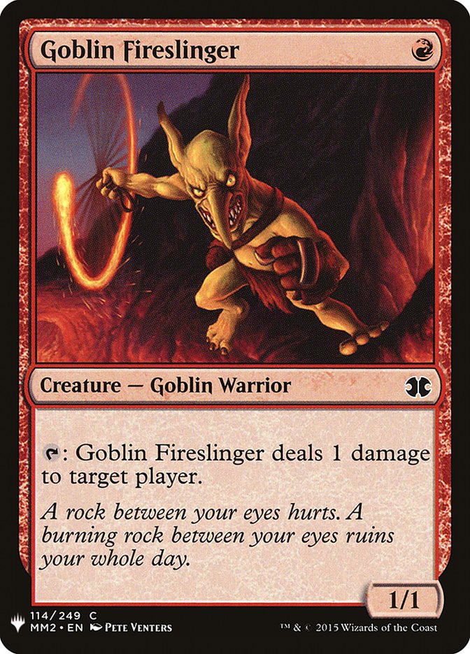 Goblin Fireslinger [Mystery Booster] | Yard's Games Ltd