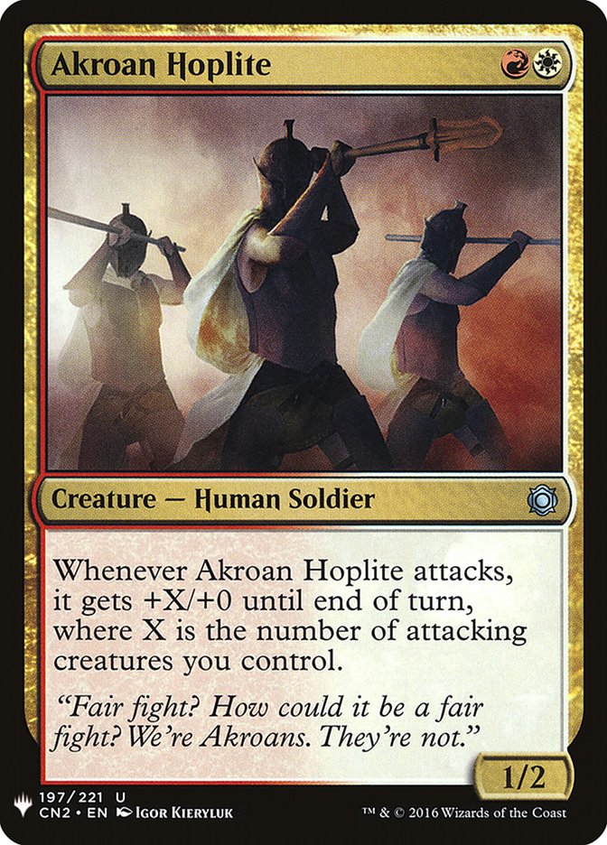Akroan Hoplite [Mystery Booster] | Yard's Games Ltd