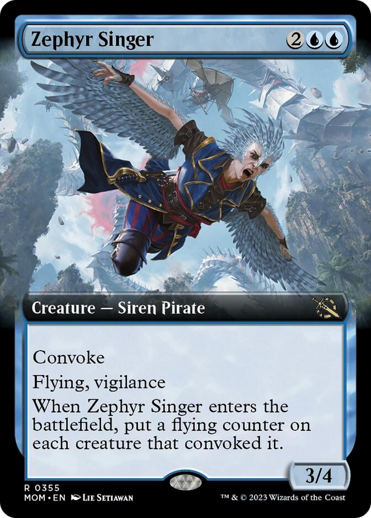 Zephyr Singer (Extended Art) [March of the Machine] | Yard's Games Ltd