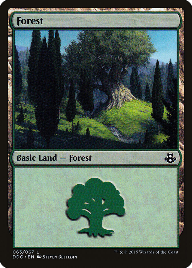 Forest (63) [Duel Decks: Elspeth vs. Kiora] | Yard's Games Ltd