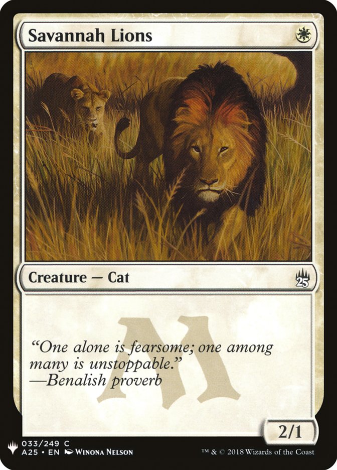Savannah Lions [Mystery Booster] | Yard's Games Ltd